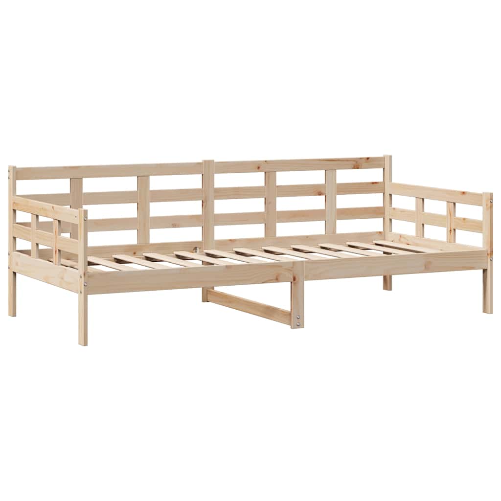 vidaXL Pat de zi cu sertare, 90x200 cm, lemn masiv pin