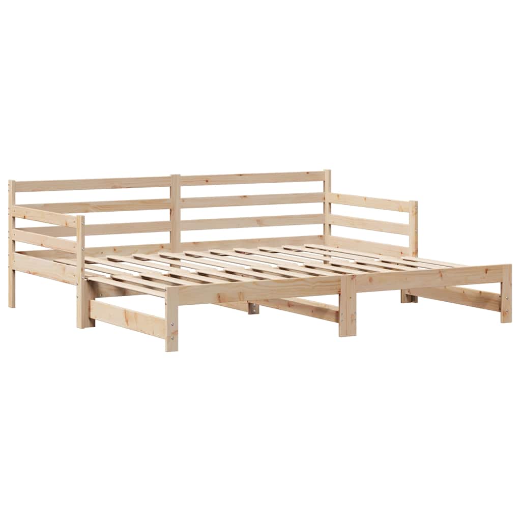 vidaXL Pat de zi cu extensie și sertare fără saltea, 80x200 cm