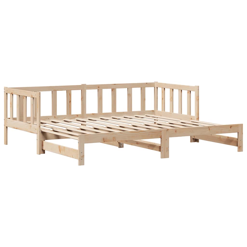 vidaXL Pat de zi cu extensie și sertare fără saltea, 80x200 cm