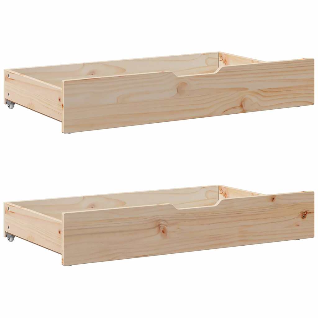 vidaXL Pat de zi cu extensie și sertare fără saltea, 90x190 cm