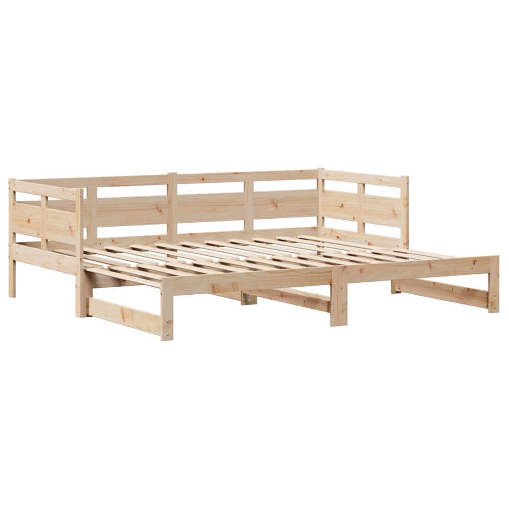 vidaXL Pat de zi cu extensie și sertare fără saltea, 90x190 cm