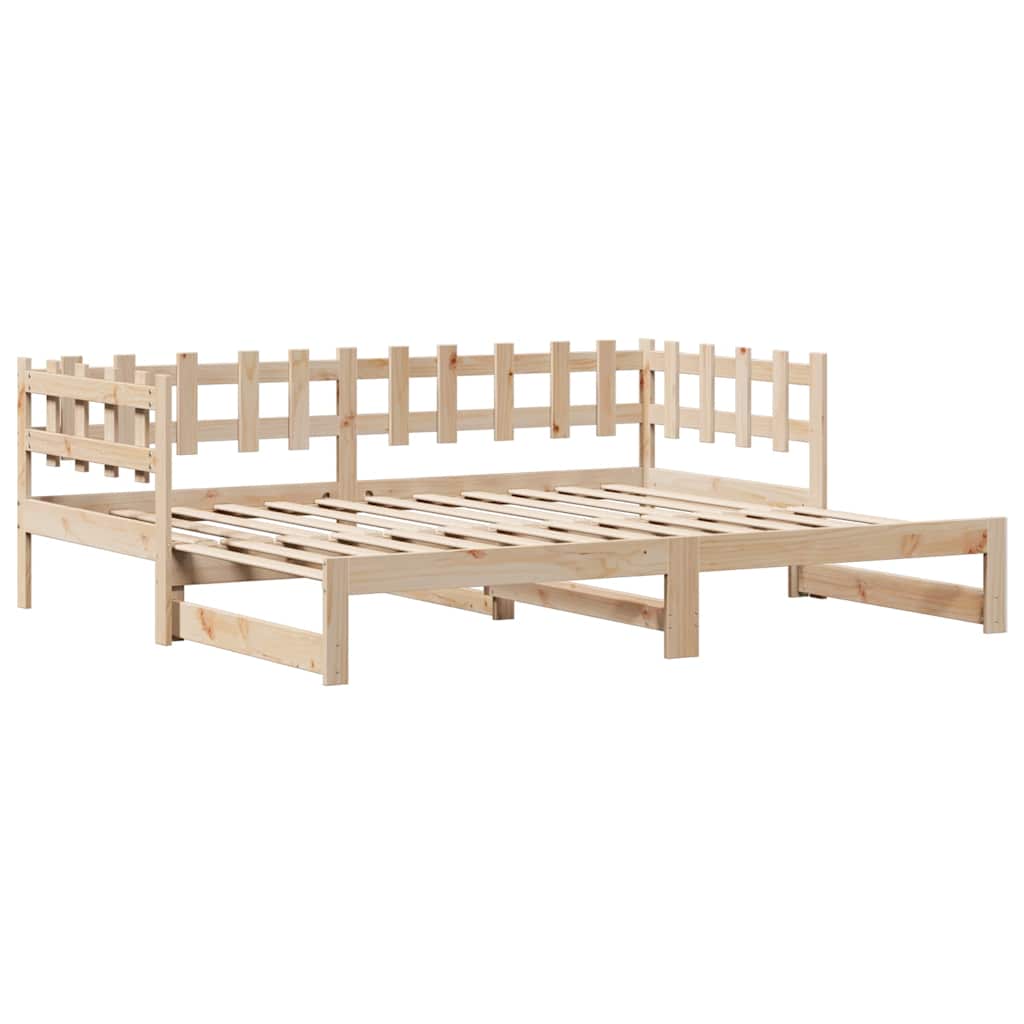 vidaXL Pat de zi cu extensie și sertare fără saltea, 90x190 cm