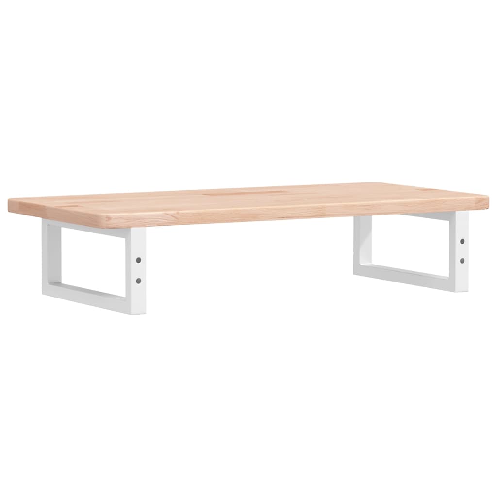 vidaXL Raft pentru lavoar montat pe perete, oțel și lemn masiv stejar