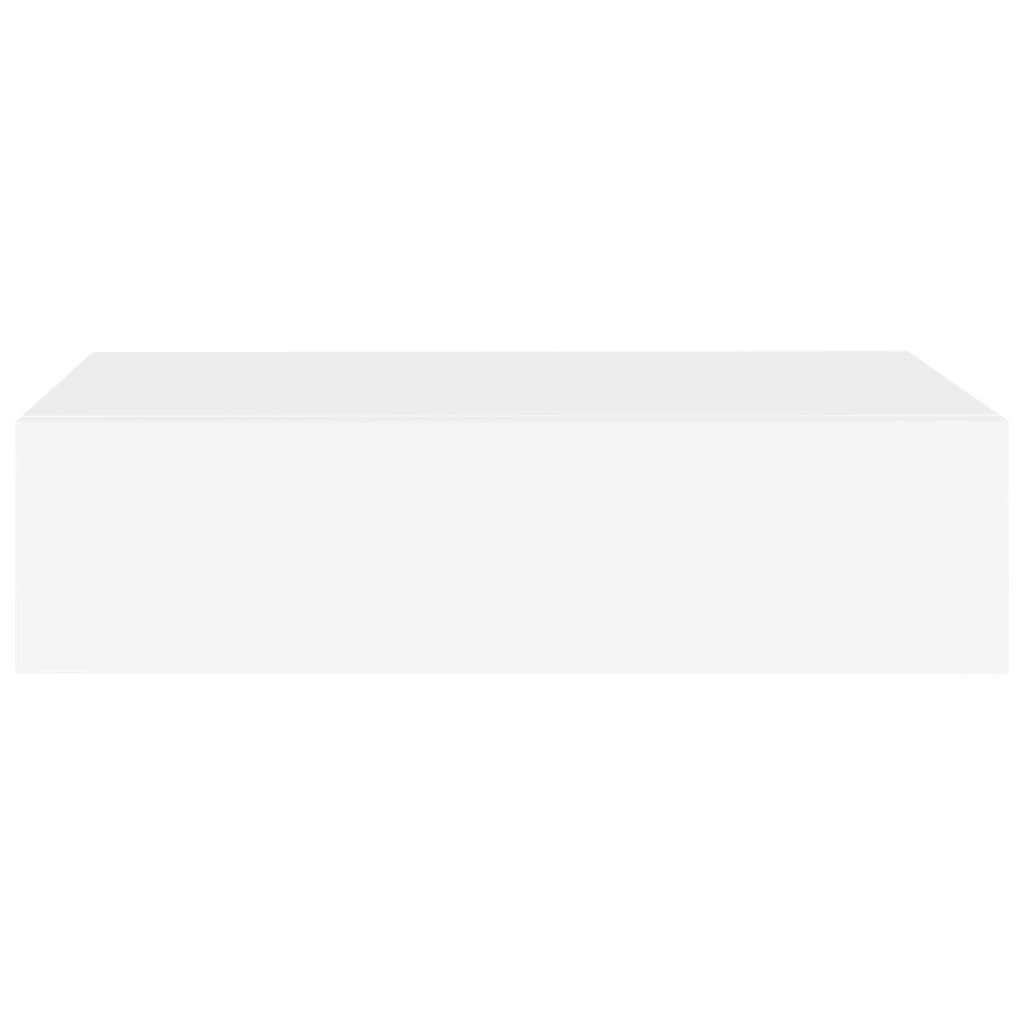 vidaXL Dulap de perete cu sertare, 2 buc., alb, 40x23,5x10 cm, MDF vidaXL Dulap de perete cu sertare, 2 buc., alb, 40x23,5x10 cm, MDF