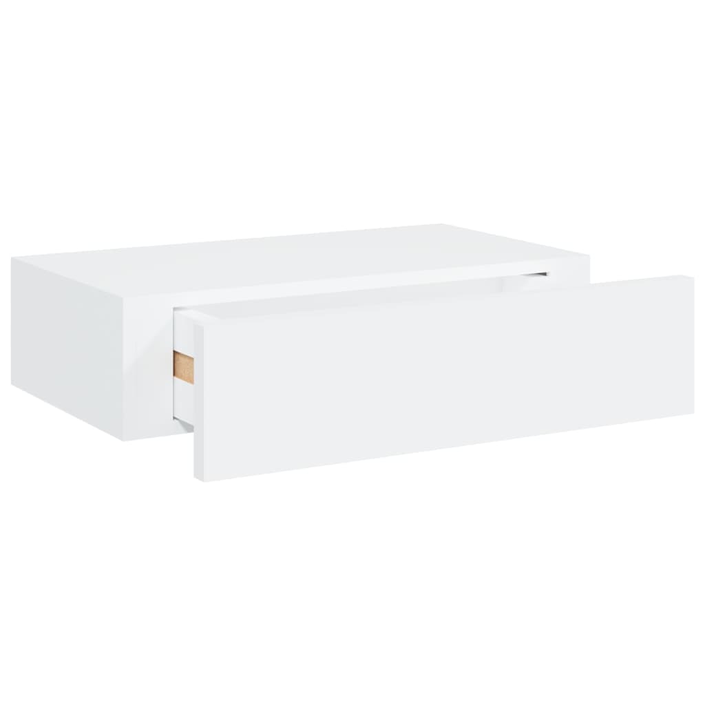vidaXL Dulap de perete cu sertare, 2 buc., alb, 40x23,5x10 cm, MDF vidaXL Dulap de perete cu sertare, 2 buc., alb, 40x23,5x10 cm, MDF