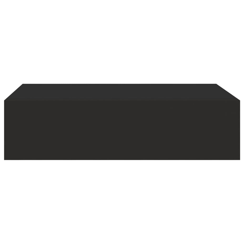 vidaXL Dulap de perete cu sertare, negru, 40x23,5x10 cm, MDF vidaXL Dulap de perete cu sertare, negru, 40x23,5x10 cm, MDF