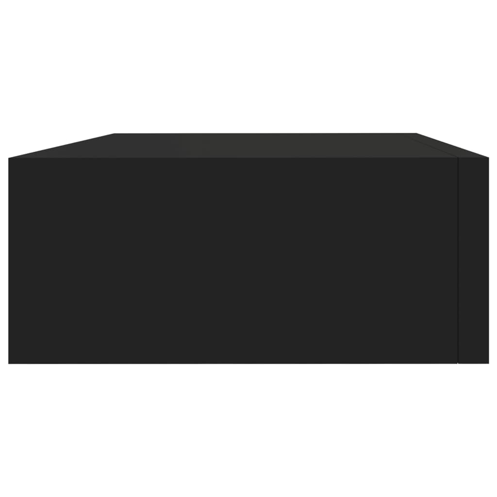 vidaXL Dulap de perete cu sertare, negru, 40x23,5x10 cm, MDF vidaXL Dulap de perete cu sertare, negru, 40x23,5x10 cm, MDF