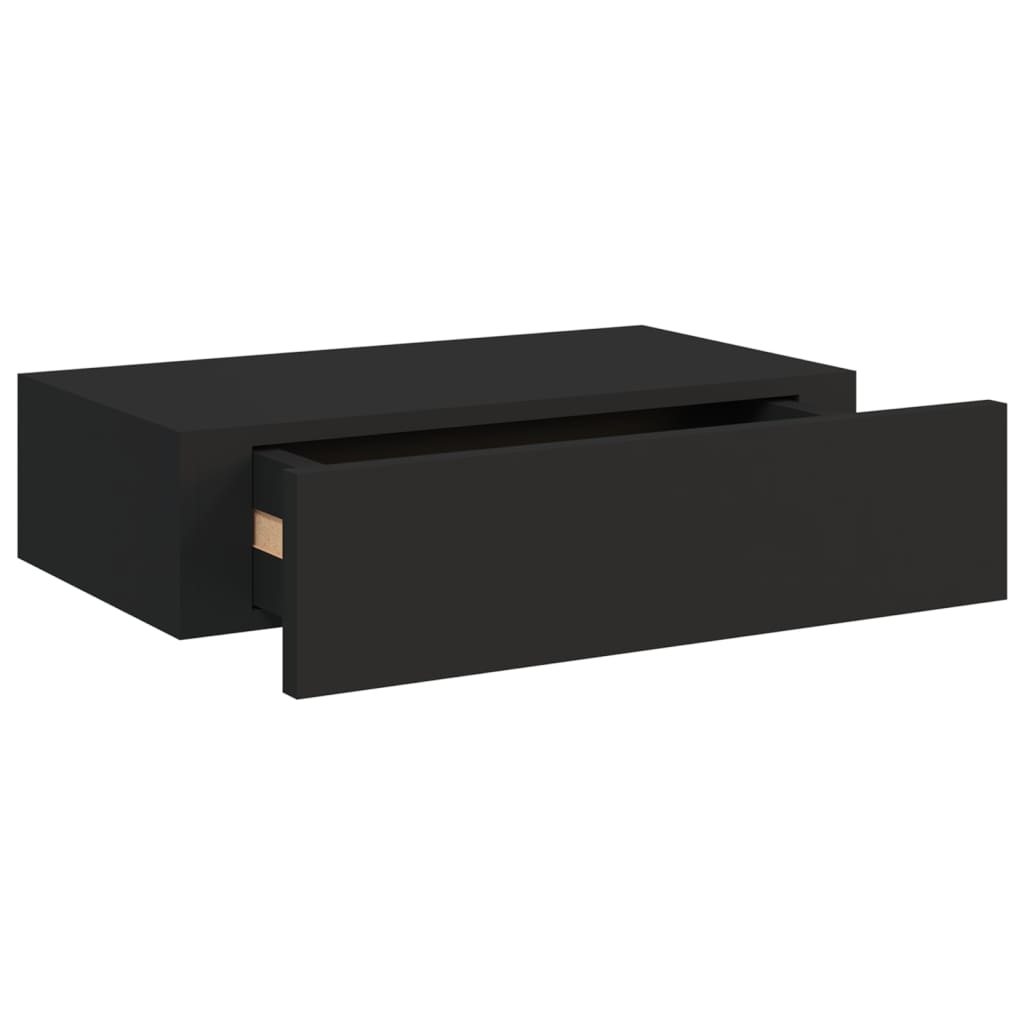 vidaXL Dulap de perete cu sertare, negru, 40x23,5x10 cm, MDF vidaXL Dulap de perete cu sertare, negru, 40x23,5x10 cm, MDF