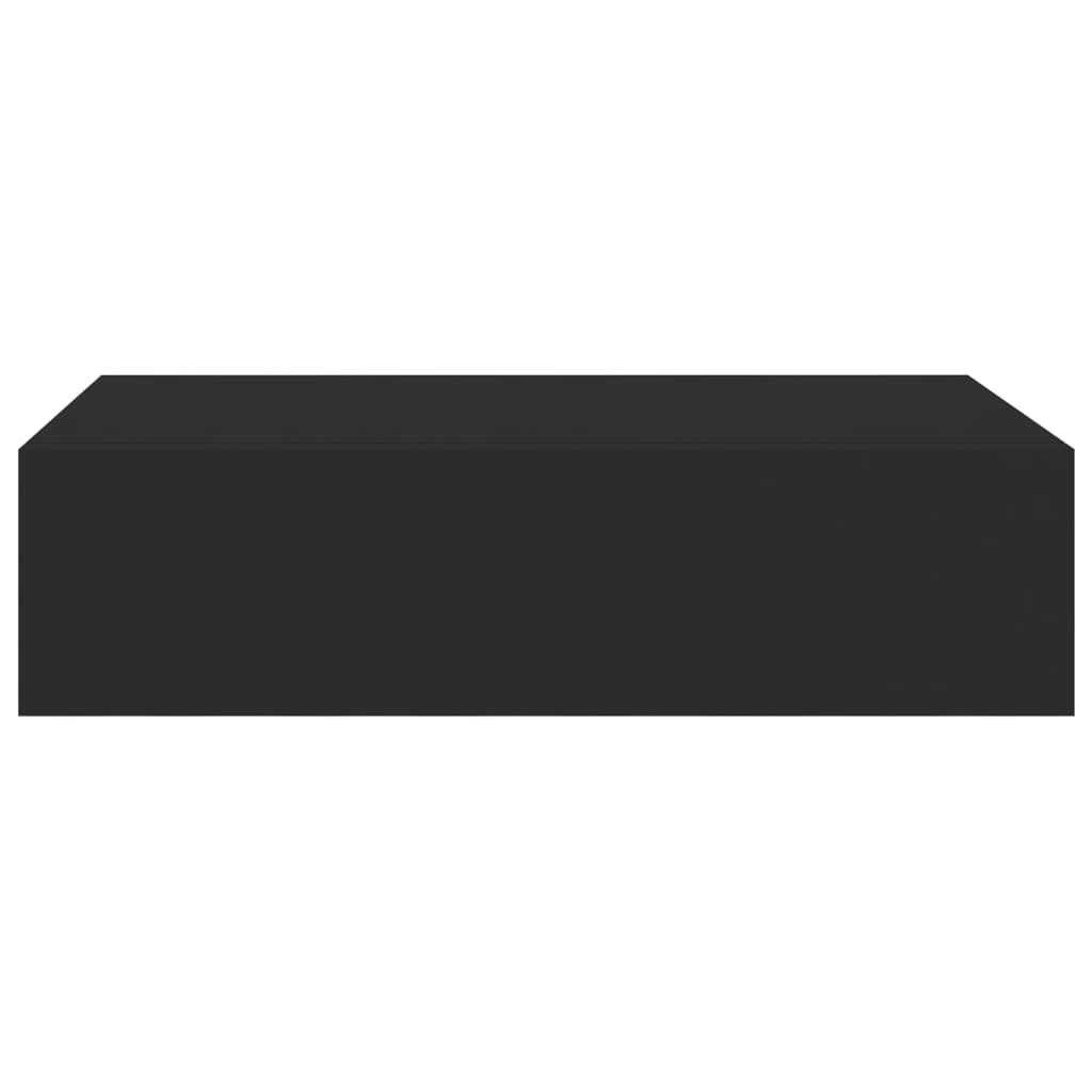 vidaXL Dulap de perete cu sertare, 2 buc., negru, 40x23,5x10 cm, MDF vidaXL Dulap de perete cu sertare, 2 buc., negru, 40x23,5x10 cm, MDF