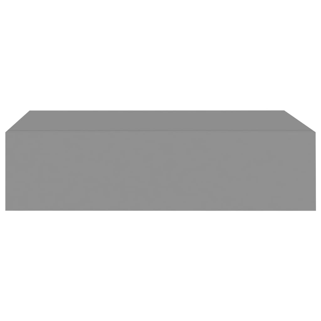 vidaXL Dulap de perete cu sertare, gri, 40x23,5x10 cm, MDF vidaXL Dulap de perete cu sertare, gri, 40x23,5x10 cm, MDF