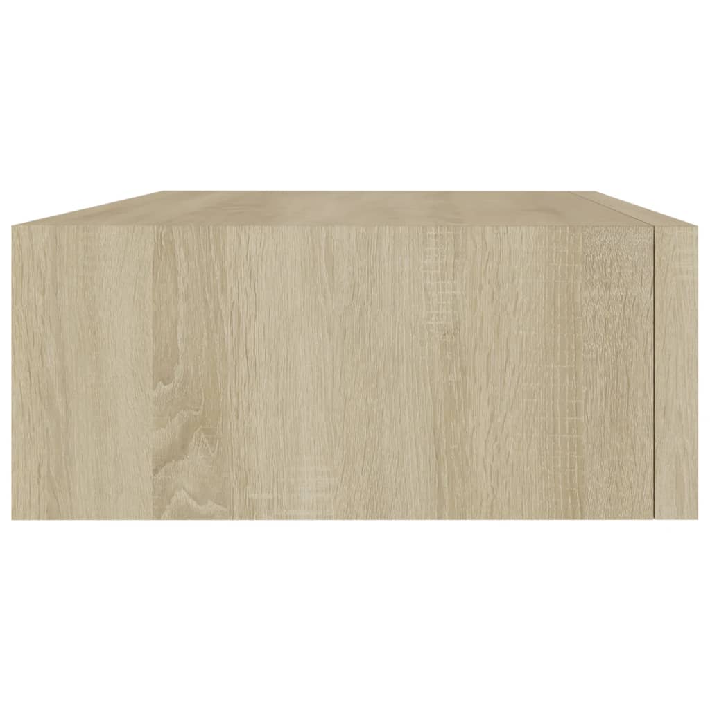 vidaXL Dulapuri de perete cu sertar, 2 buc., stejar, 40x23,5x10 cm MDF