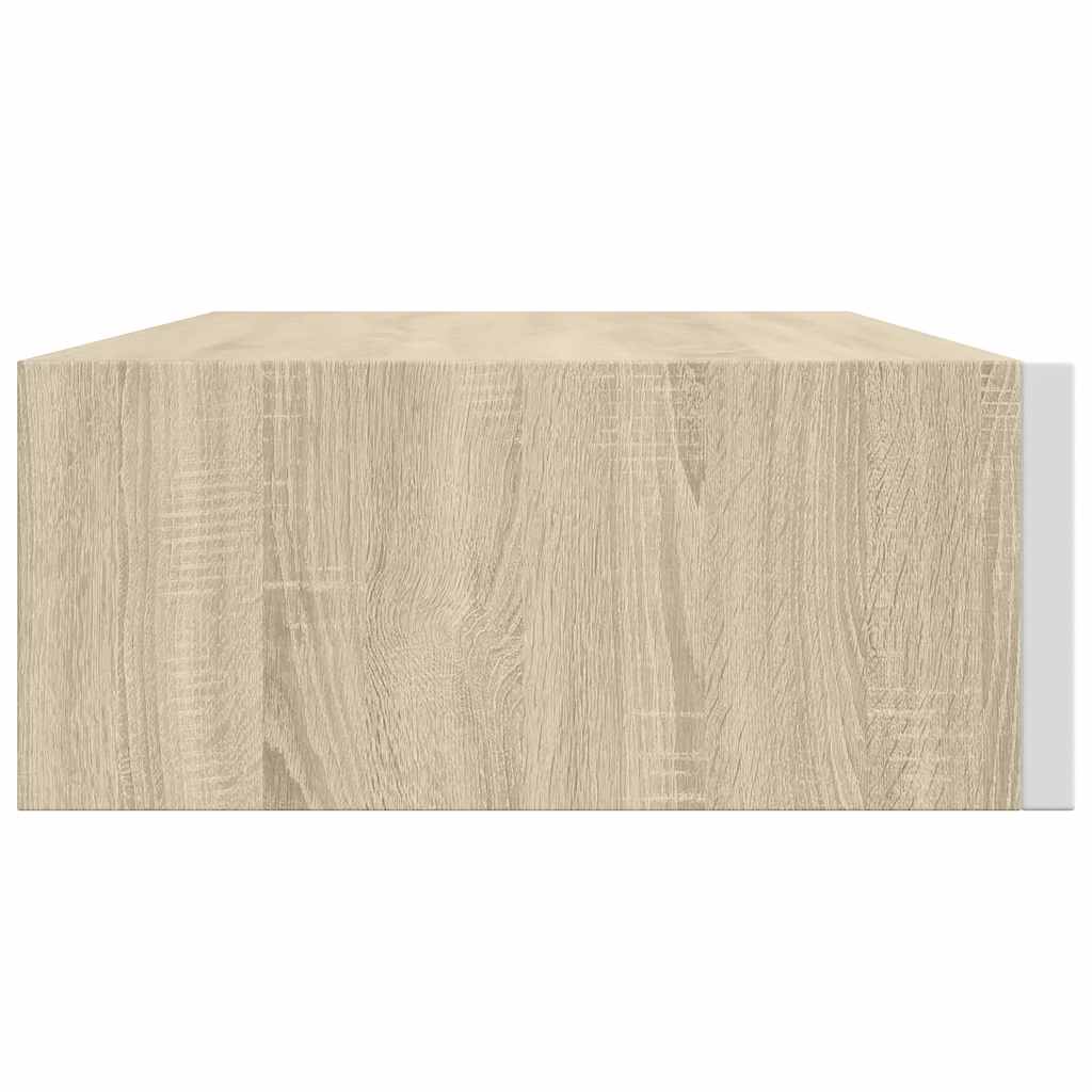vidaXL Dulap de perete cu sertar, alb și stejar, 40x23,5x10 cm, MDF