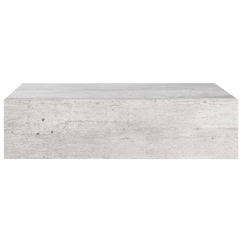 vidaXL Dulap de perete cu sertare, gri beton, 40x23,5x10 cm, MDF vidaXL Dulap de perete cu sertare, gri beton, 40x23,5x10 cm, MDF