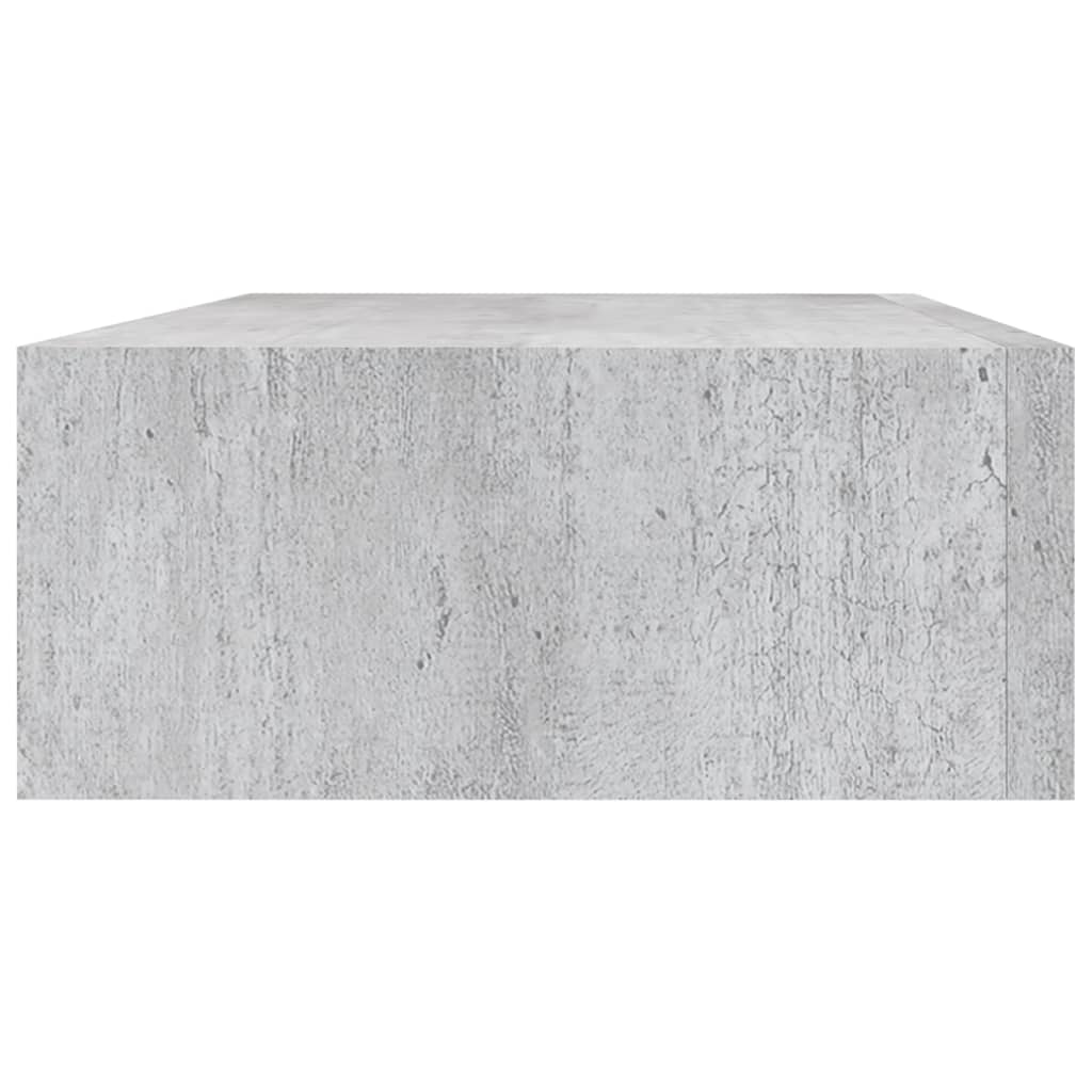 vidaXL Dulap de perete cu sertare, gri beton, 40x23,5x10 cm, MDF vidaXL Dulap de perete cu sertare, gri beton, 40x23,5x10 cm, MDF