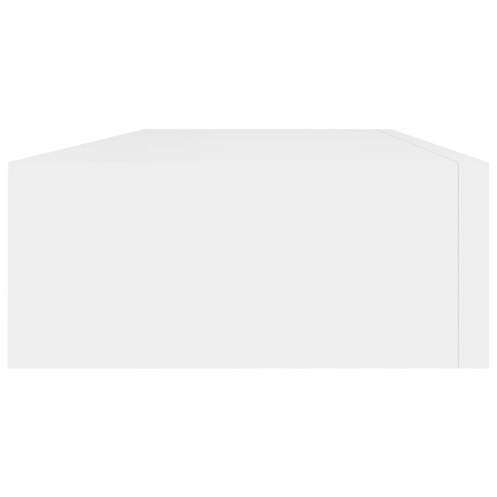 vidaXL Dulapuri de perete cu sertare 2 buc. alb, 60x23,5x10 cm MDF
