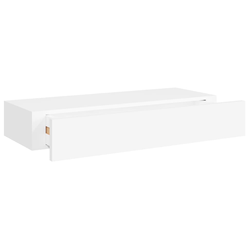 vidaXL Dulapuri de perete cu sertare 2 buc. alb, 60x23,5x10 cm MDF