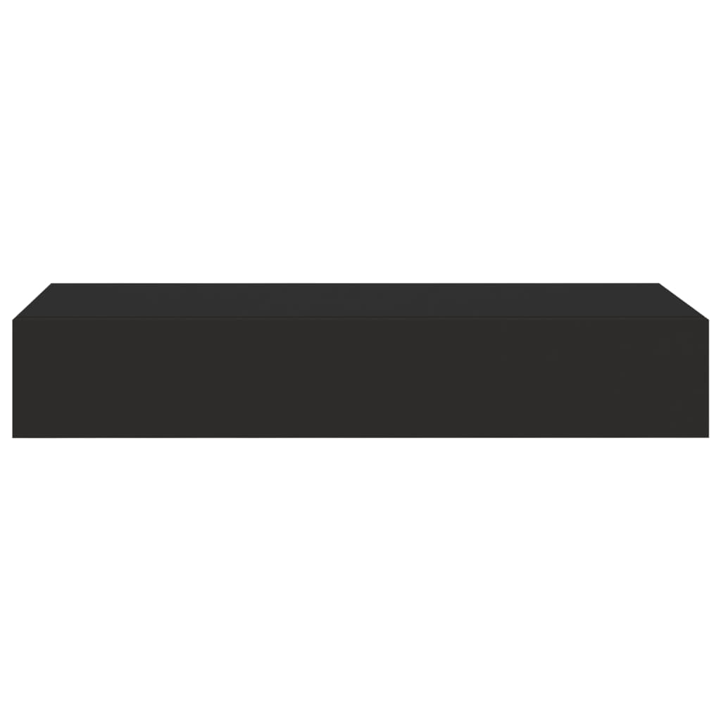 vidaXL Dulap de perete cu sertar, negru, 60x23,5x10 cm, MDF vidaXL Dulap de perete cu sertar, negru, 60x23,5x10 cm, MDF