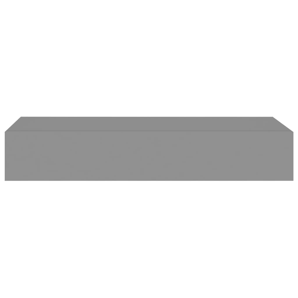 vidaXL Dulap de perete cu sertar, gri, 60x23,5x10 cm, MDF vidaXL Dulap de perete cu sertar, gri, 60x23,5x10 cm, MDF