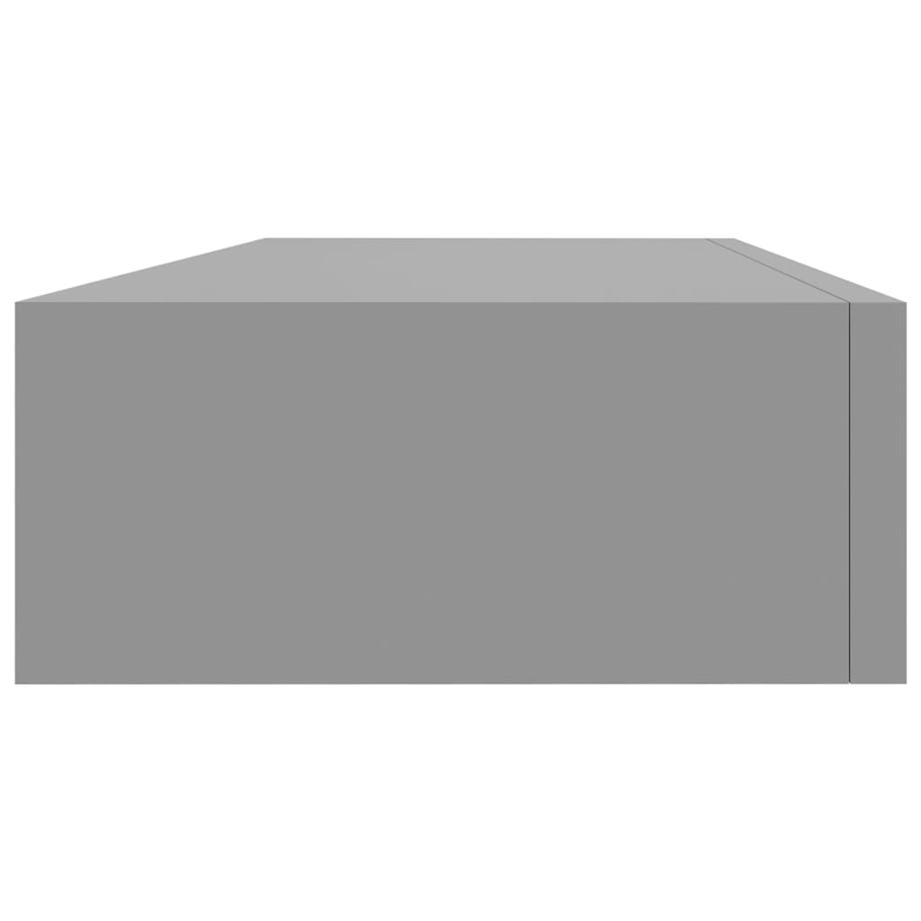 vidaXL Dulap de perete cu sertar, gri, 60x23,5x10 cm, MDF vidaXL Dulap de perete cu sertar, gri, 60x23,5x10 cm, MDF