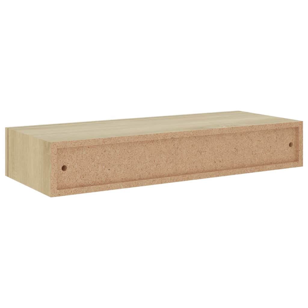 vidaXL Dulap de perete cu sertar, stejar, 60x23,5x10 cm, MDF