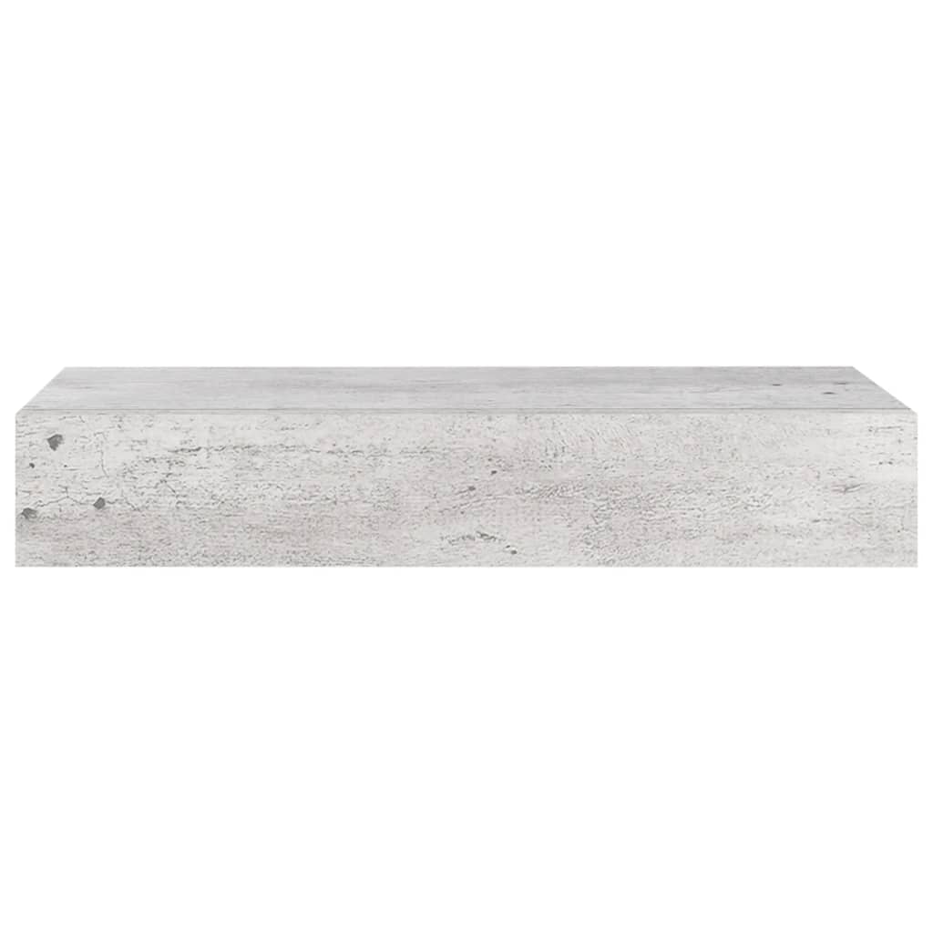 vidaXL Dulap de perete cu sertar, gri beton, 60x23,5x10 cm, MDF vidaXL Dulap de perete cu sertar, gri beton, 60x23,5x10 cm, MDF