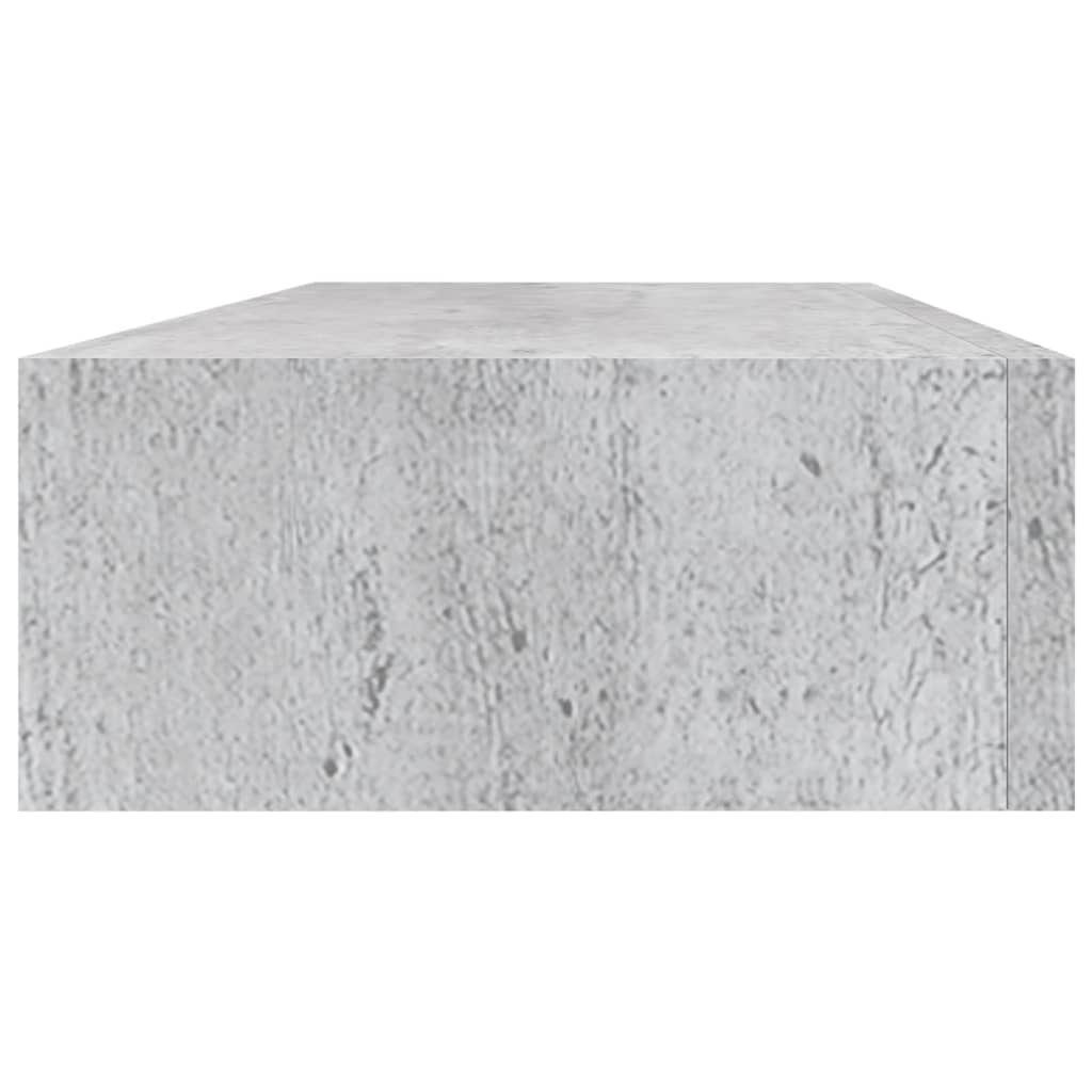 vidaXL Dulap de perete cu sertar, gri beton, 60x23,5x10 cm, MDF vidaXL Dulap de perete cu sertar, gri beton, 60x23,5x10 cm, MDF