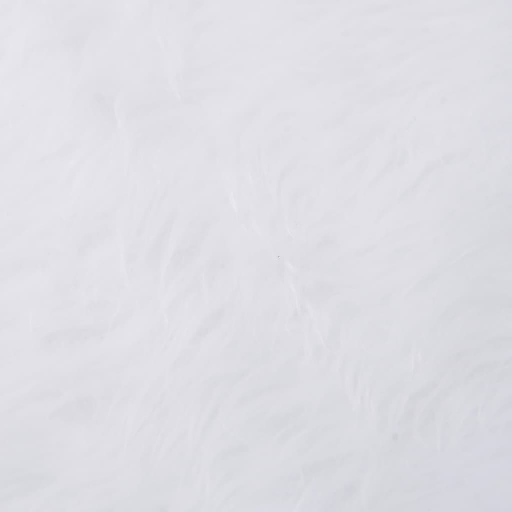 vidaXL Covor fustă brad Crăciun, alb, 90 cm, blană artificială vidaXL Covor fustă brad Crăciun, alb, 90 cm, blană artificială