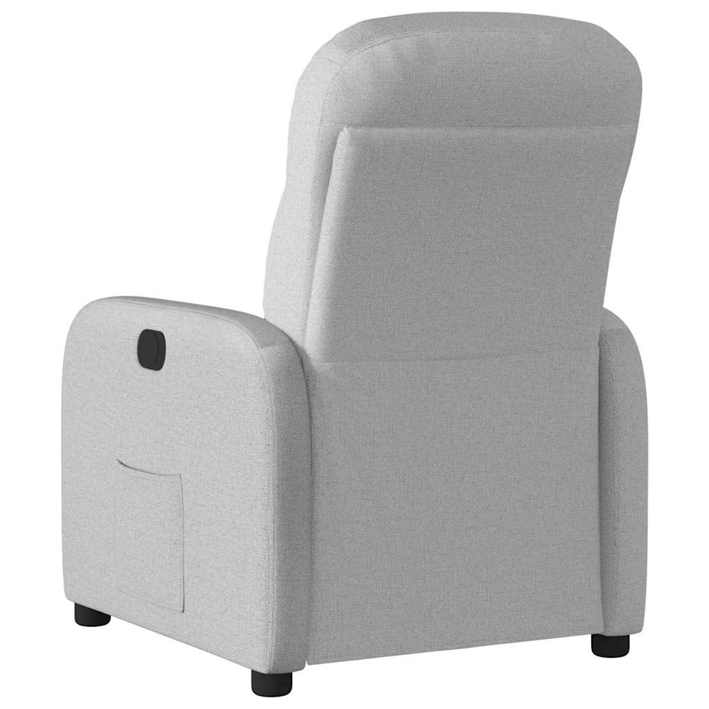 vidaXL Scaun reclinabil electric Cloud Grey Fabric