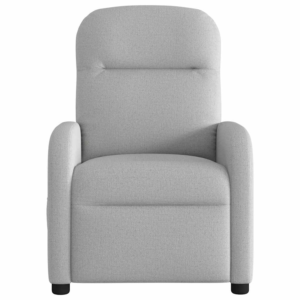 vidaXL Scaun reclinabil electric pentru masaj Cloud Grey Fabric vidaXL Scaun reclinabil electric pentru masaj Cloud Grey Fabric