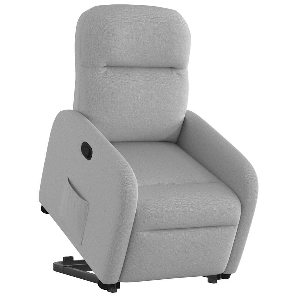 vidaXL Scaun înclinabil vertical din țesătură gri nor vidaXL Scaun înclinabil vertical din țesătură gri nor