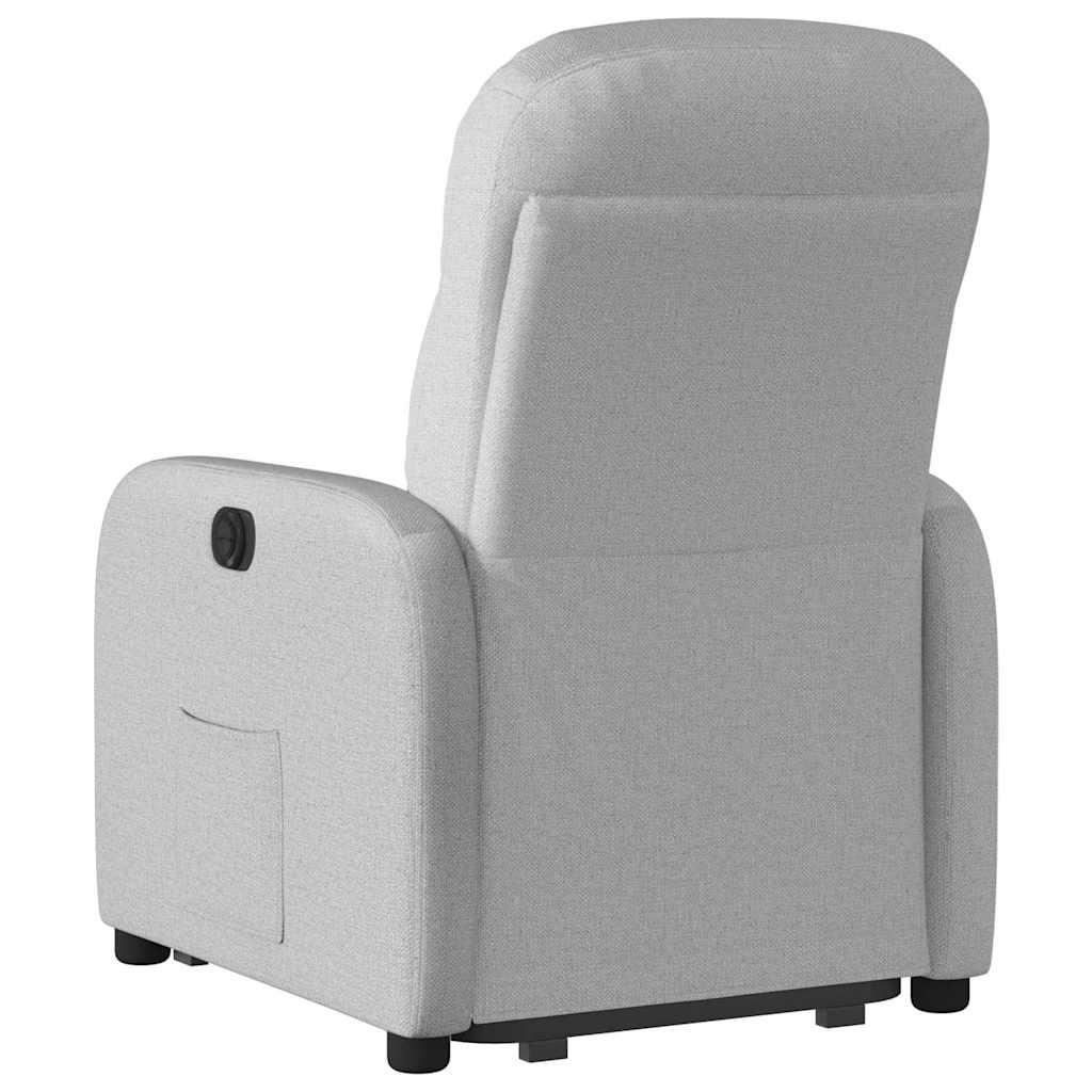 vidaXL Scaun reclinabil electric, țesătură gri nor vidaXL Scaun reclinabil electric, țesătură gri nor
