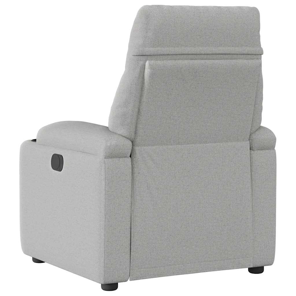 vidaXL Scaun reclinabil electric Cloud Grey Fabric
