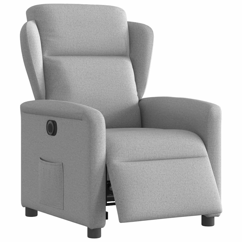 vidaXL Scaun reclinabil electric Cloud Grey Fabric vidaXL Scaun reclinabil electric Cloud Grey Fabric