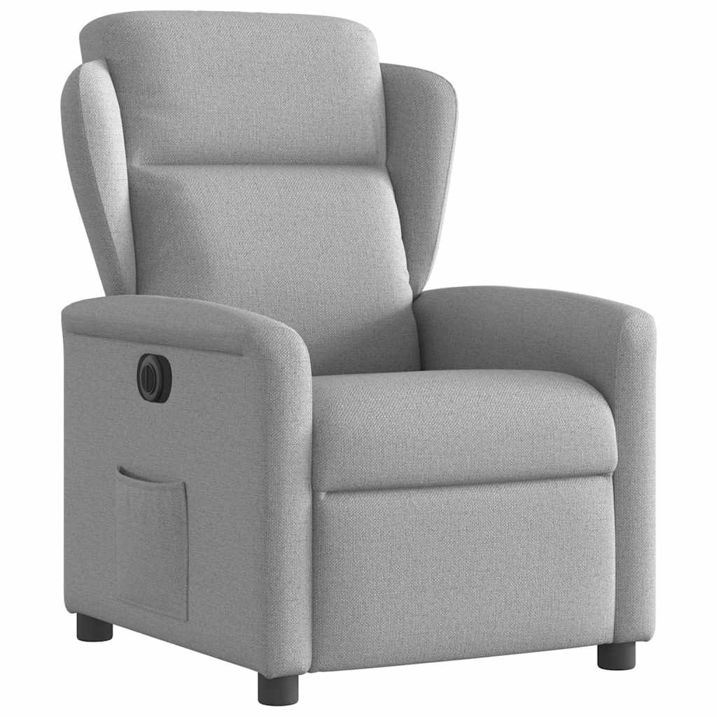 vidaXL Scaun reclinabil electric Cloud Grey Fabric vidaXL Scaun reclinabil electric Cloud Grey Fabric