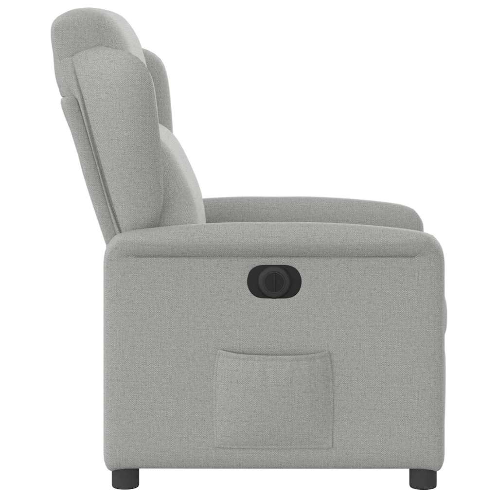 vidaXL Scaun reclinabil electric Cloud Grey Fabric vidaXL Scaun reclinabil electric Cloud Grey Fabric