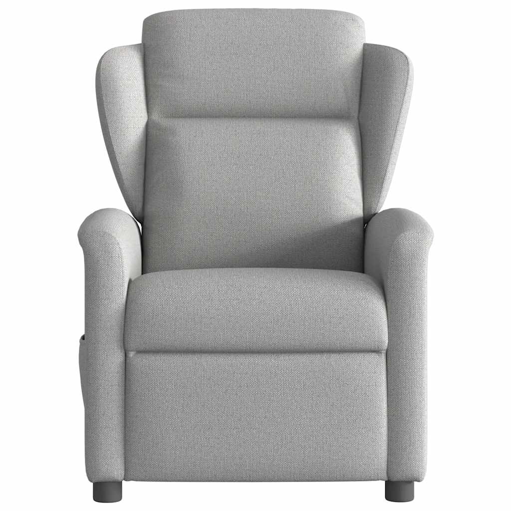vidaXL Scaun reclinabil electric pentru masaj Cloud Grey Fabric vidaXL Scaun reclinabil electric pentru masaj Cloud Grey Fabric