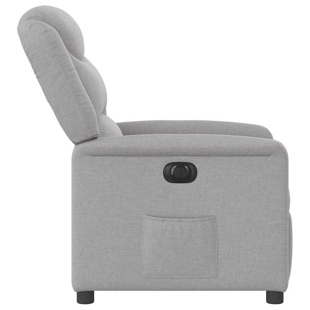 vidaXL Scaun reclinabil electric Cloud Grey Fabric vidaXL Scaun reclinabil electric Cloud Grey Fabric
