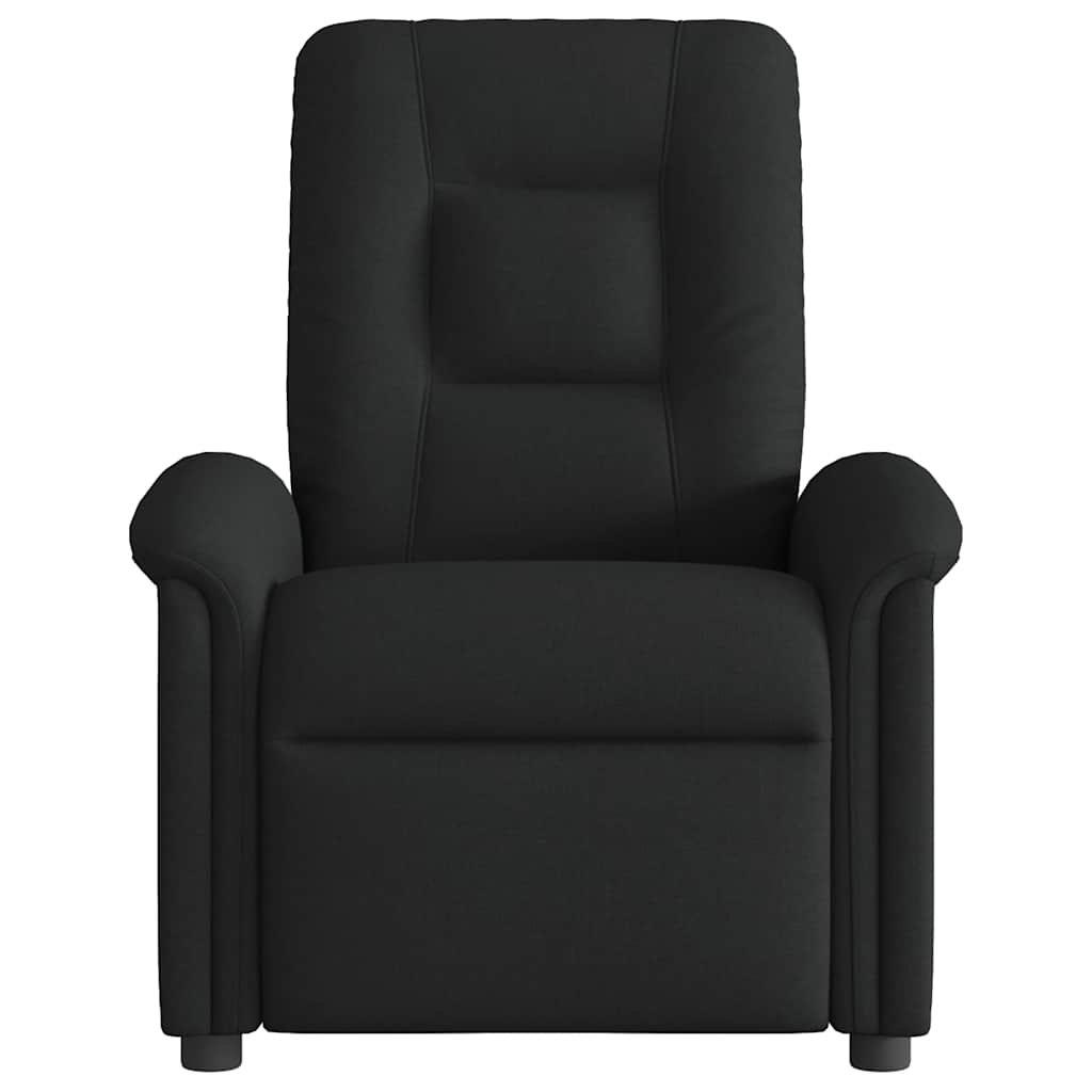 vidaXL Fotoliu electric de masaj rabatabil, negru, textil vidaXL Fotoliu electric de masaj rabatabil, negru, textil