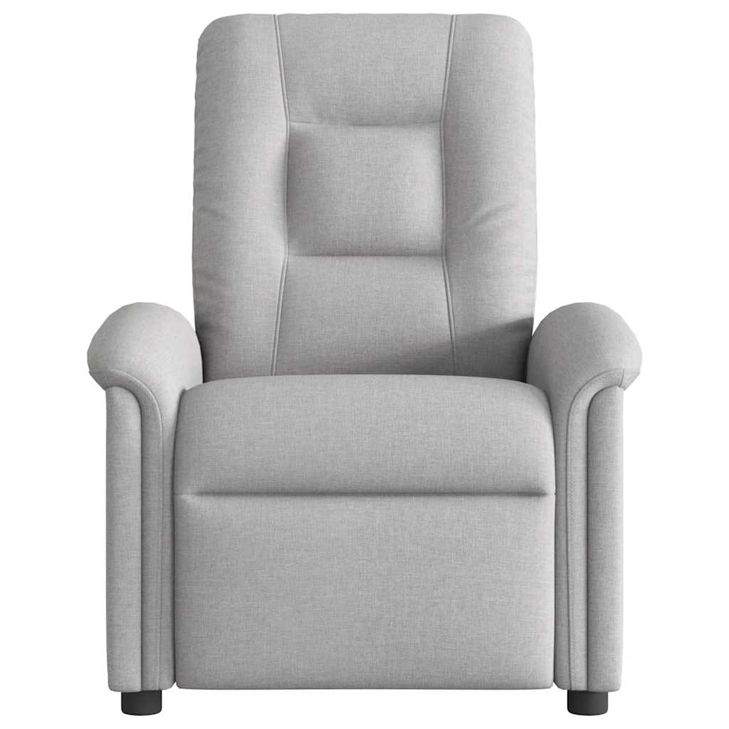 vidaXL Scaun reclinabil electric pentru masaj Cloud Grey Fabric vidaXL Scaun reclinabil electric pentru masaj Cloud Grey Fabric