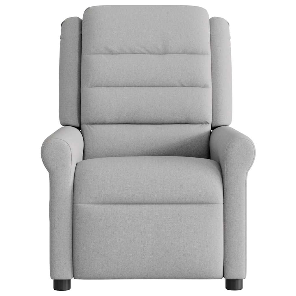 vidaXL Scaun reclinabil electric pentru masaj Cloud Grey Fabric vidaXL Scaun reclinabil electric pentru masaj Cloud Grey Fabric