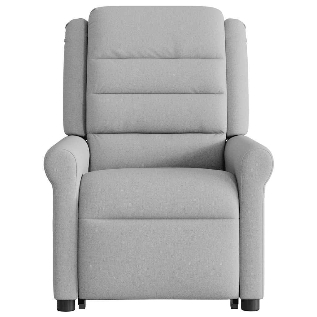 vidaXL Scaun reclinabil electric, țesătură gri nor vidaXL Scaun reclinabil electric, țesătură gri nor