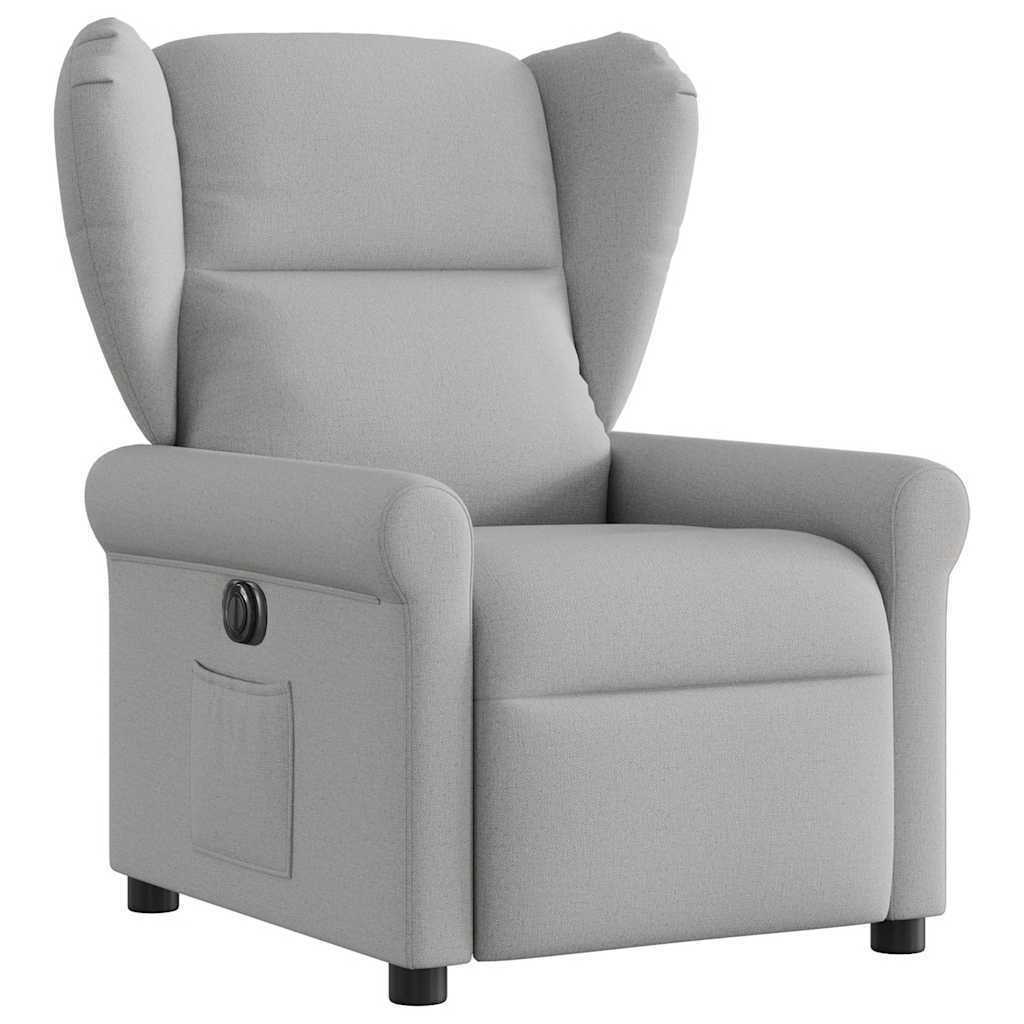 vidaXL Scaun reclinabil electric Cloud Grey Fabric vidaXL Scaun reclinabil electric Cloud Grey Fabric