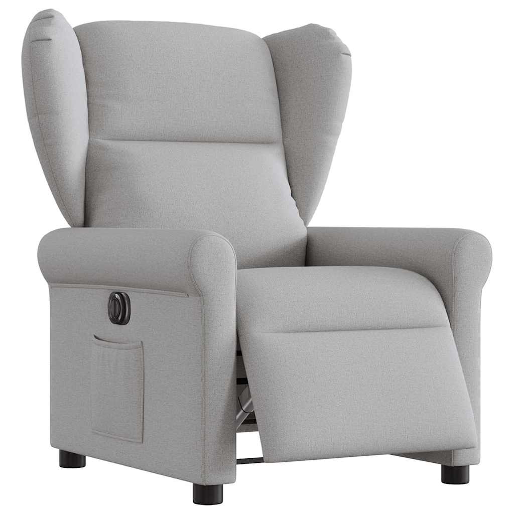 vidaXL Scaun reclinabil electric Cloud Grey Fabric vidaXL Scaun reclinabil electric Cloud Grey Fabric