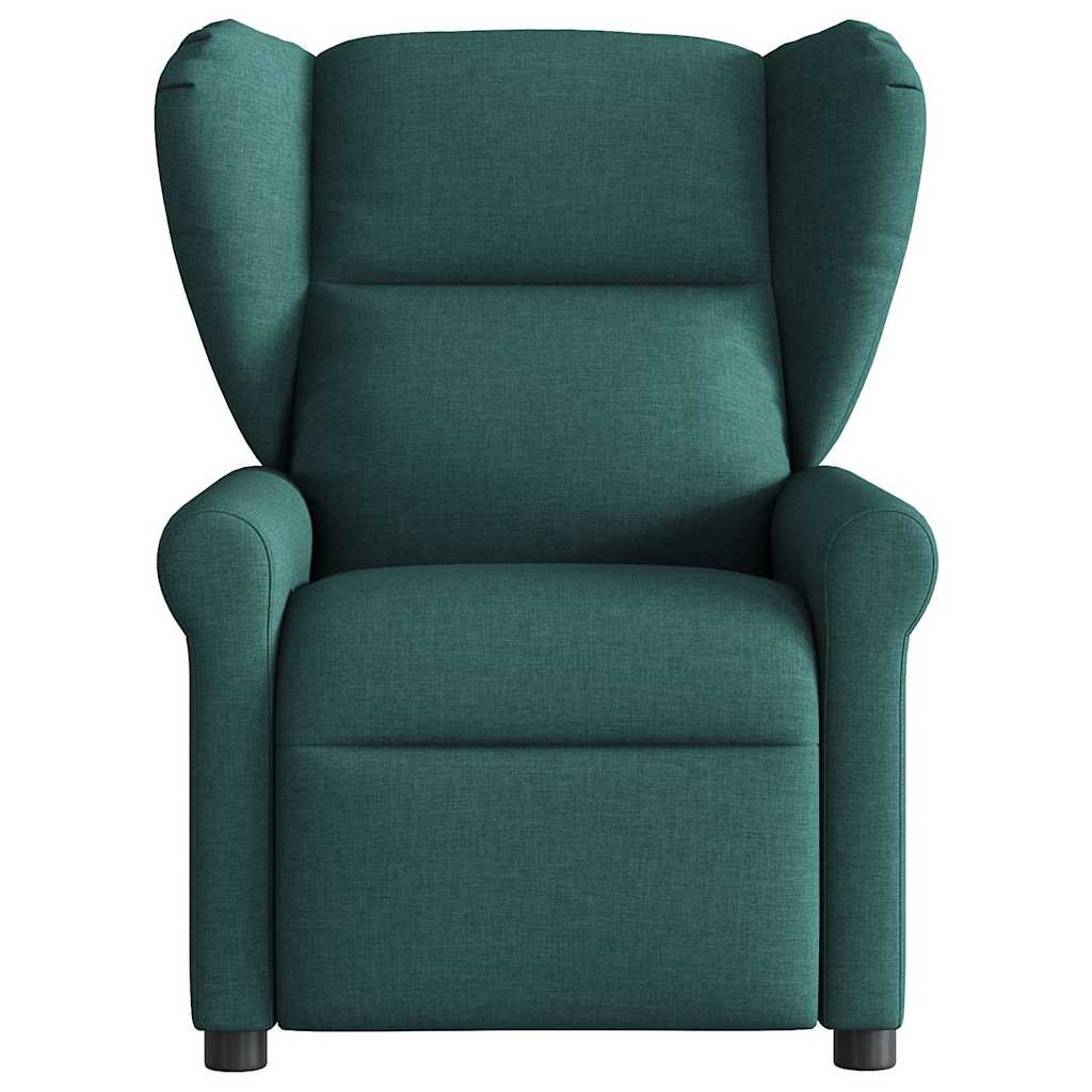 vidaXL Fotoliu electric de masaj rabatabil, verde închis, textil vidaXL Fotoliu electric de masaj rabatabil, verde închis, textil