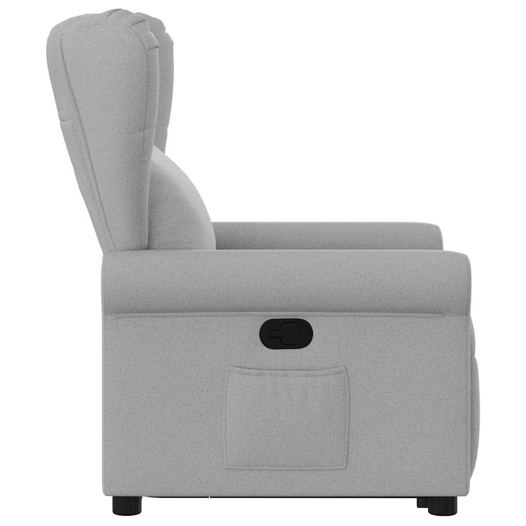 vidaXL Scaun înclinabil vertical din țesătură gri nor vidaXL Scaun înclinabil vertical din țesătură gri nor