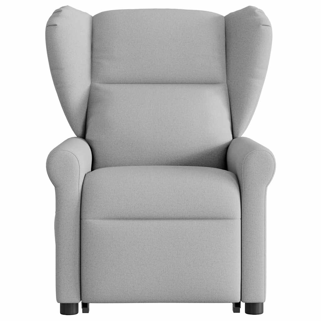 vidaXL Scaun reclinabil electric, țesătură gri nor