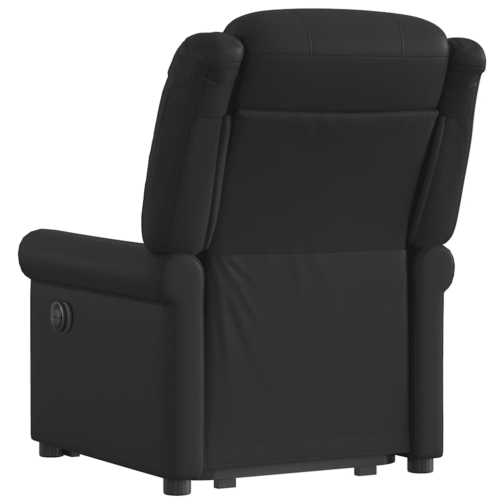 vidaXL Scaun rabatabil vertical din piele artificială neagră lucioasă vidaXL Scaun rabatabil vertical din piele artificială neagră lucioasă