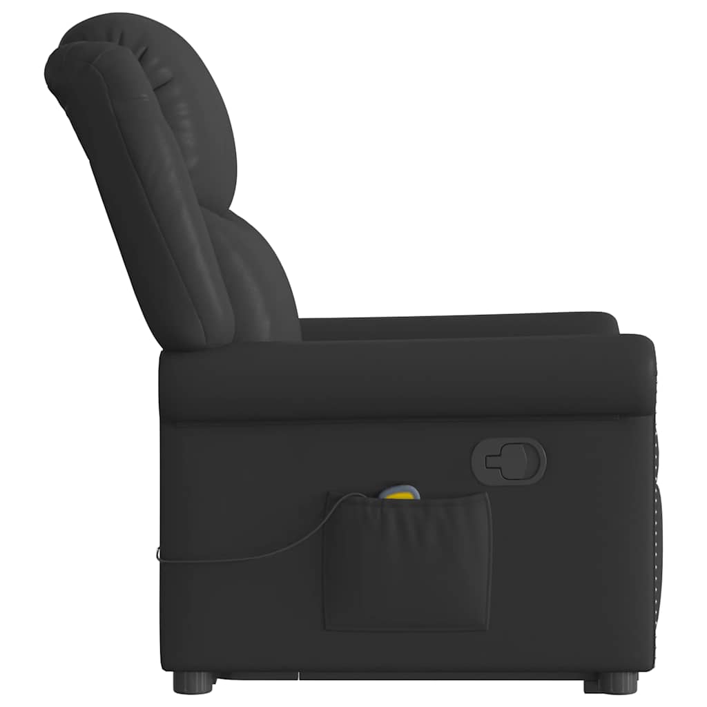 vidaXL Scaun de masaj în picioare piele artificială neagră lucioasă vidaXL Scaun de masaj în picioare piele artificială neagră lucioasă