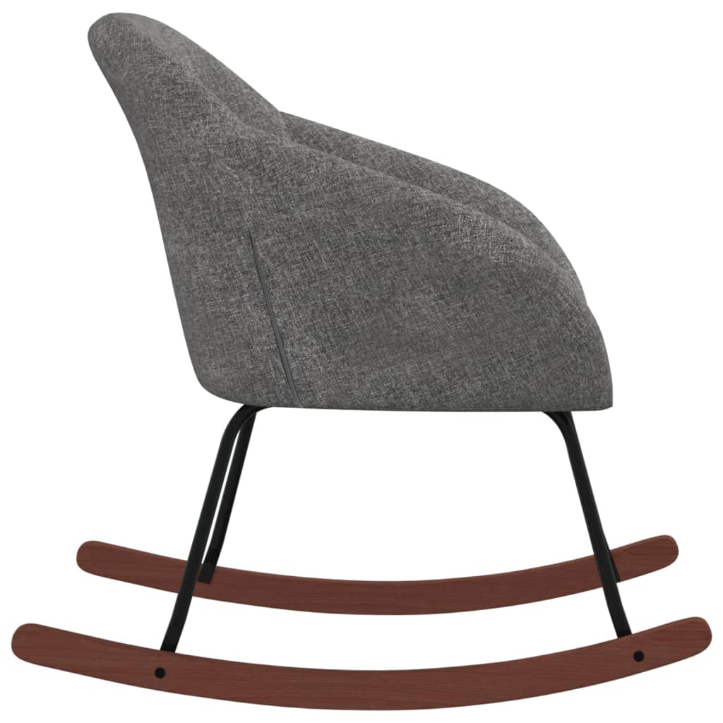 vidaXL Scaun balansoar, gri închis, material textil