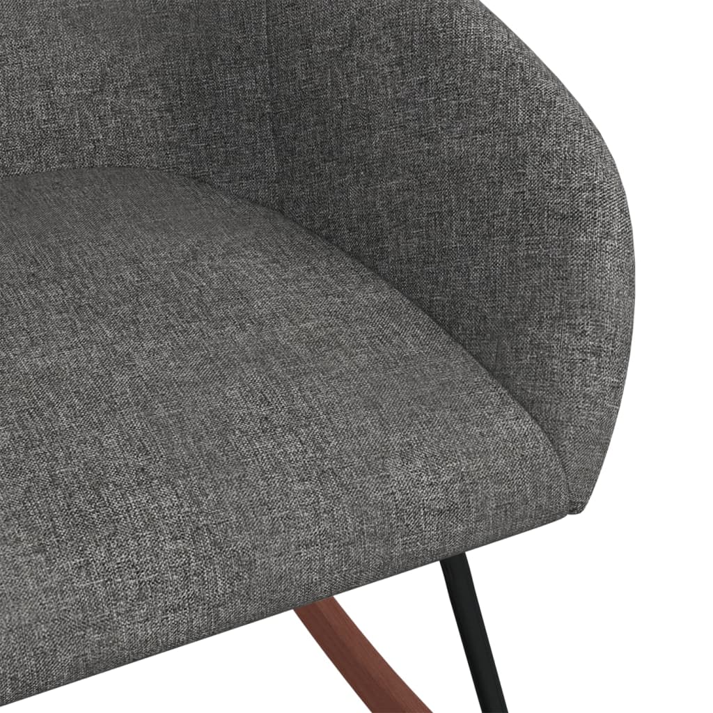 vidaXL Scaun balansoar, gri închis, material textil